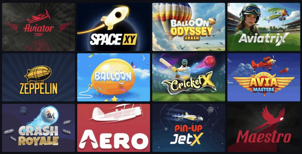 crash games at Pin Up Casino